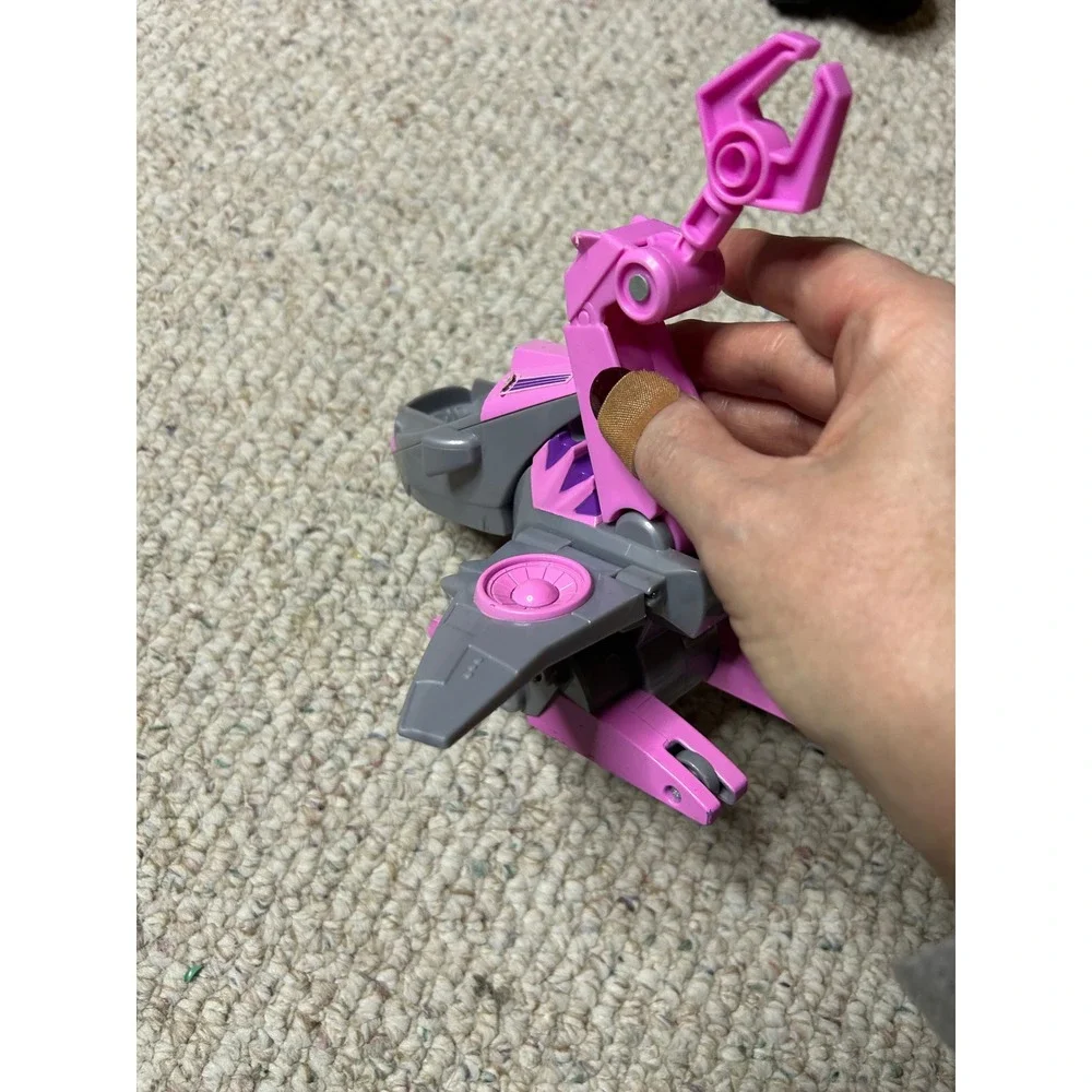 Paw Patrol Skye Mighty Pups Super Paws Deluxe‎ Transforming Jet Pink Grey Toy